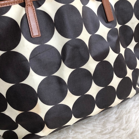 Dwell Studio Dots Chocolate Madison Diaper Bag - Picture 11 of 16